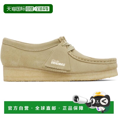 1h可退 潮奢 Clarks Originals 女士 驼色 Wallabee 德比鞋 26155