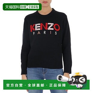 KENZO 女士针织毛衣 FA52PU50780899 AW2023 黑色 textured-logo