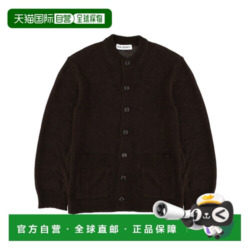 OUR LEGACY 男士针织衫开衫 M2263PBBLACKCOFFEECOTTONRAFIA