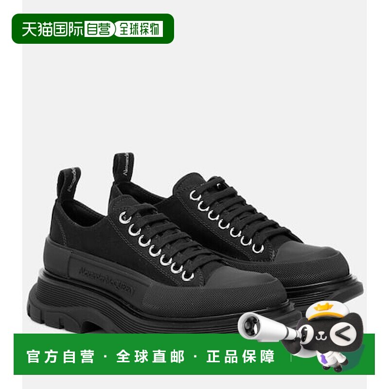 1h可退 潮奢 mcqueen 亚历山大 麦昆 女士 Slick 轮胎帆布运动鞋