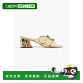 精饰皮质凉拖 1h可退 335291BANANAYELLOW RIO 女士 潮奢 FARM