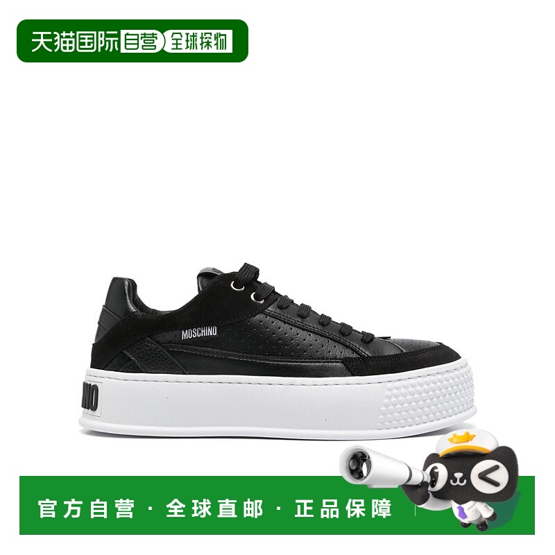 1h可退 MOSCHINO 女士休闲鞋 MA15394G1LMFE00A AW2024 黑色