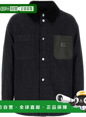 FENDI 男士夹克 FW1363ATK7F0QA1 SS2025 黑色