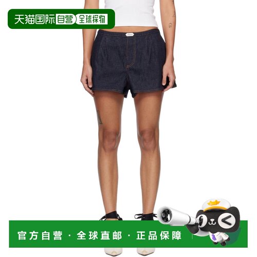 Jacquemus 女士 海军蓝 The Amelo de-Nîmes 牛仔短裤 26ESOW0061
