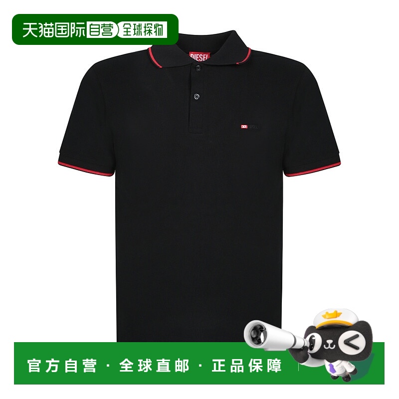 DIESEL 男士POLO衫 A150330JMAD9XX CO 黑色 Black piquet polo s