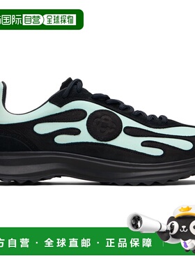 1h可退 潮奢 Casablanca 男士 黑色 & 蓝色 Stade 运动鞋 AAW25SN