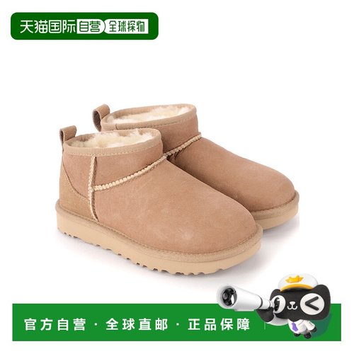UGG 女士高跟鞋 1116109SANDBEIGE SS2025 花色 徽标短筒靴