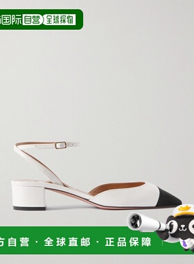 1h可退 潮奢 AQUAZZURA 女士 French Flirt 35 罗缎边皮质玛丽珍