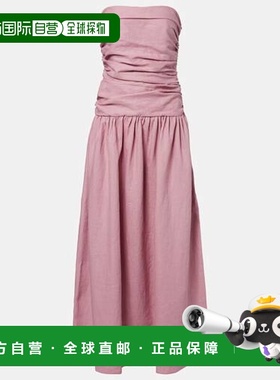 1h可退 潮奢 FAITHFULL THE BRAND 女士 Sacha 抹胸亚麻长款连衣