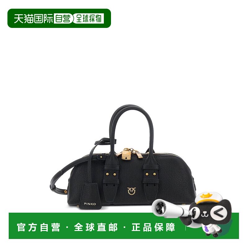PINKO 女士单肩包 105334A3CXZ99Q AW2026 黑色 Bowling Horizont图片
