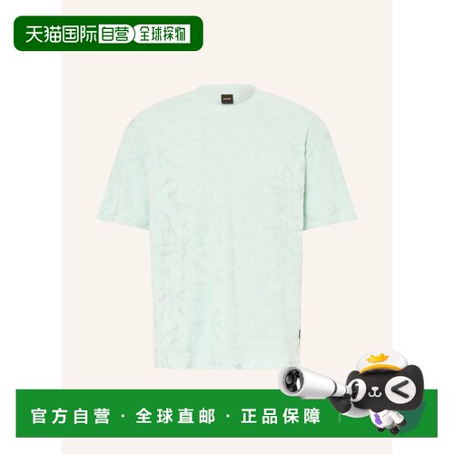 1h可退 BOSS 男士T恤 100302002017000 CO 浅绿色 FLOWER T-shirt