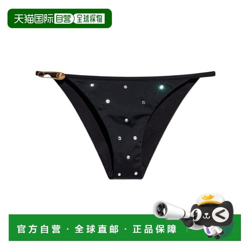 VERSACE 女士泳装 10181281A136782B740 SS2025 黑色泳裤