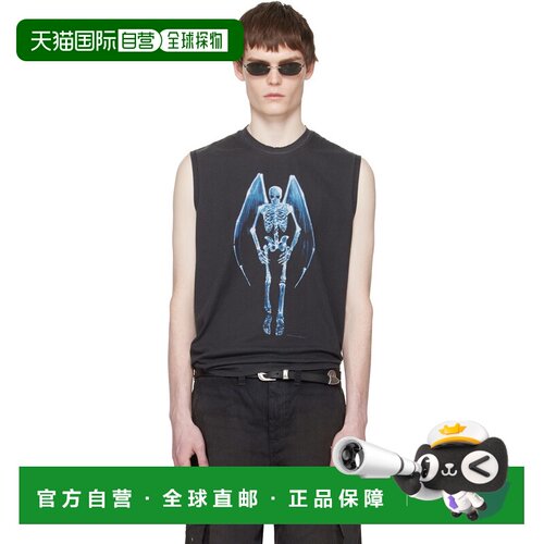 Our Legacy 男士 黑色 Breathe 背心 M2266BFFallenAngelPrint
