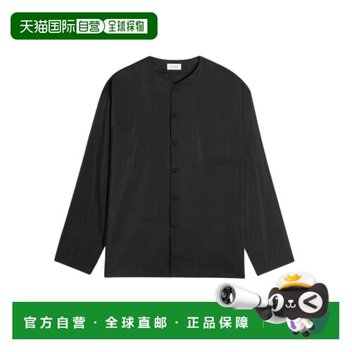 LEMAIRE 男士衬衫 SH1235LF1308BK999 SS2026 黑色长袖