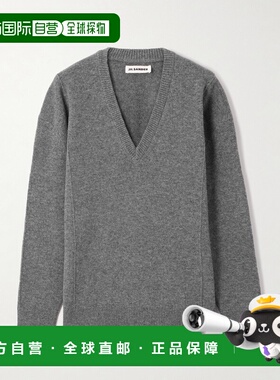 1h可退 潮奢 Jil Sander 吉尔 桑达 女士 长袖 V 领套头衫 J03GP0