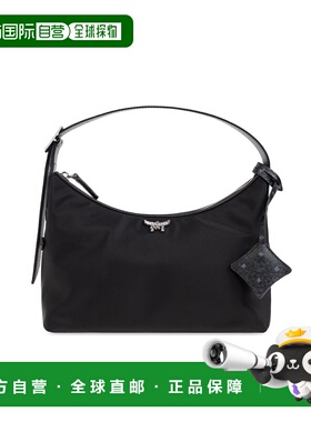 MCM 女士斜挎包 MWHFSTA090BK SS2025 黑色 Shoulder bag with lo