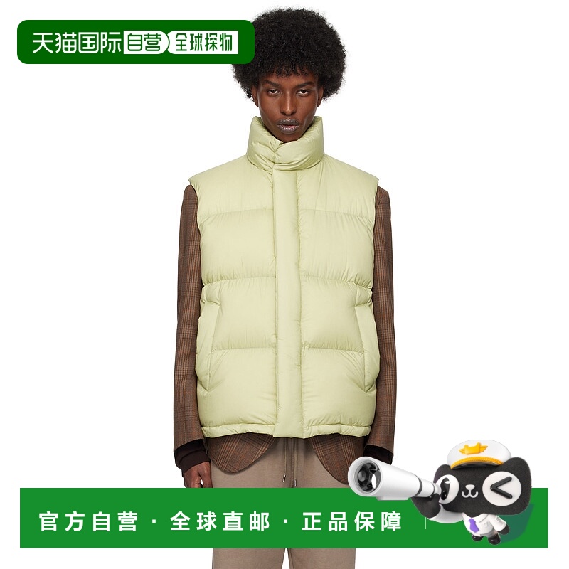 1h可退 潮奢 AURALEE 男士 绿色 Super Light 羽绒马甲 A24AV03NL