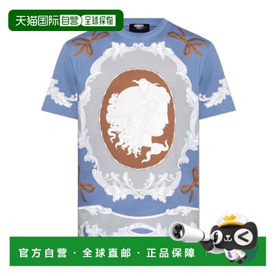 VERSACE 男士T恤 10192111A141685UE30 SS2025 白色短袖范思哲