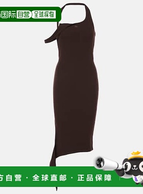 1h可退 潮奢 Courreges 女士 Undressed 罗纹针织中长连衣裙