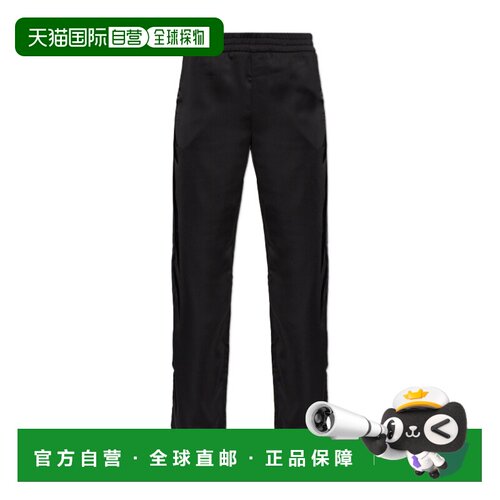 OFF-WHITE 女士运动裤 2FH00650BW009 AW2026 黑色 松紧腰运动裤