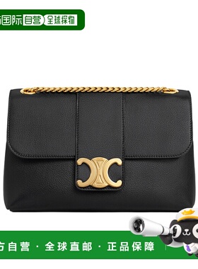 CELINE 女士手提包 122523FDU38NO SS2025 黑色 中号Victoire单肩