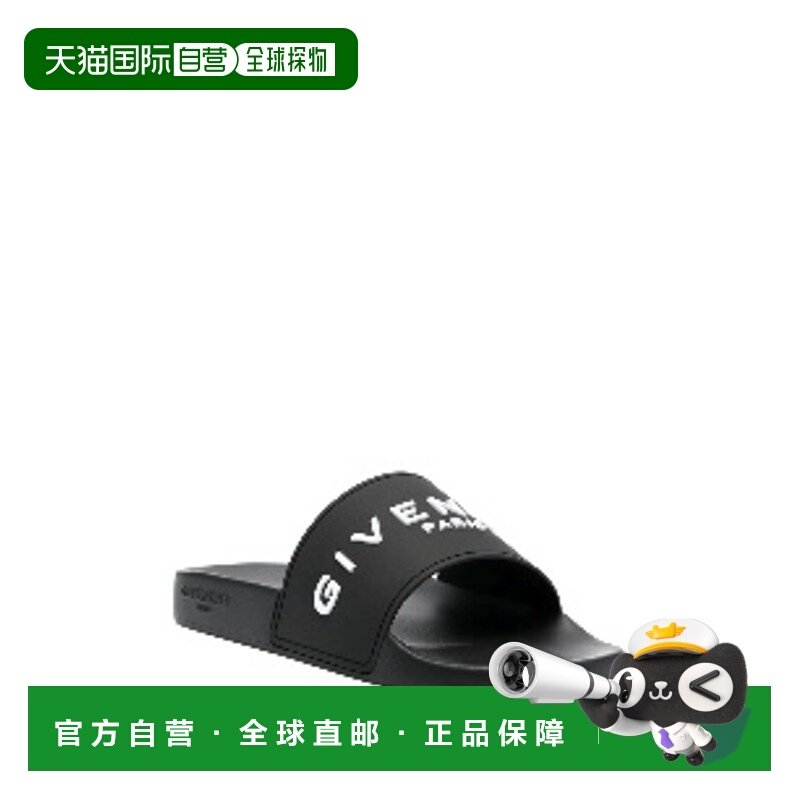 1h可退 潮奢 Givenchy 纪梵希 男士 黑色拖鞋 BH301TH1DB