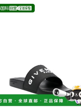 1h可退 潮奢 Givenchy 纪梵希 男士 黑色拖鞋 BH301TH1DB