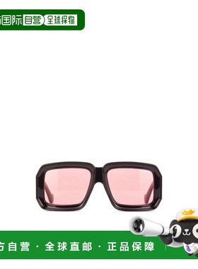 LOEWE 男士太阳镜 LW40064U01Y01Y SS2024 粉红色 黑色logo标志太