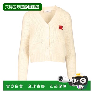 女士针织衫 Wool RY0KM089901OW 白色 cardigan AW2025 CELINE