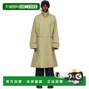 Sander 吉尔 桑达 1小时内可退 绿色束带风衣 Jil 男士 J22A 潮奢