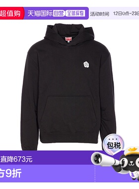 KENZO 男士卫衣 FF65HO2574MF99J AW2025 黑色 BOKE FLOWER 2.0 H