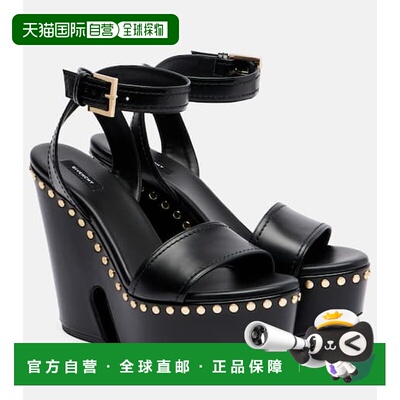 1h可退 潮奢 Givenchy 纪梵希 女士 leathers 精饰防水台凉鞋高跟