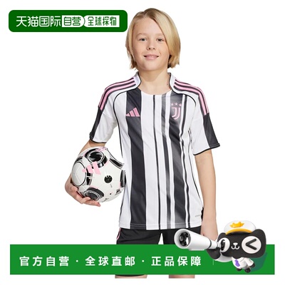 ADIDAS Juventus 25/26赛季主场青少年短袖T恤 中性