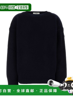 CHLOÉ 女士针织毛衣 CH25AMP488104C4 AW2025 深蓝色 Wool sweate