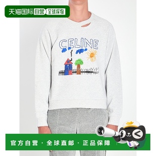 AW2025 CELINE RY0GW670QGCA7 卫衣 灰色 男士