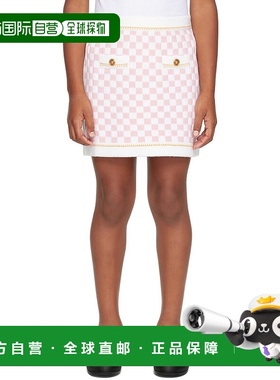 1h可退 潮奢 versace 范思哲 女童 白色 & 粉色 Medusa checked