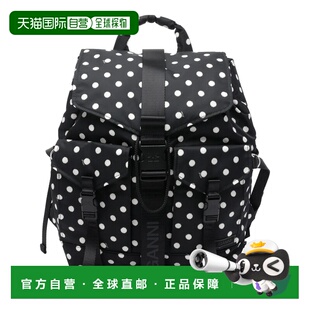 GANNI 女士双肩包 B2010024099 SS2026 黑色 Dots Re-Tech Backpa