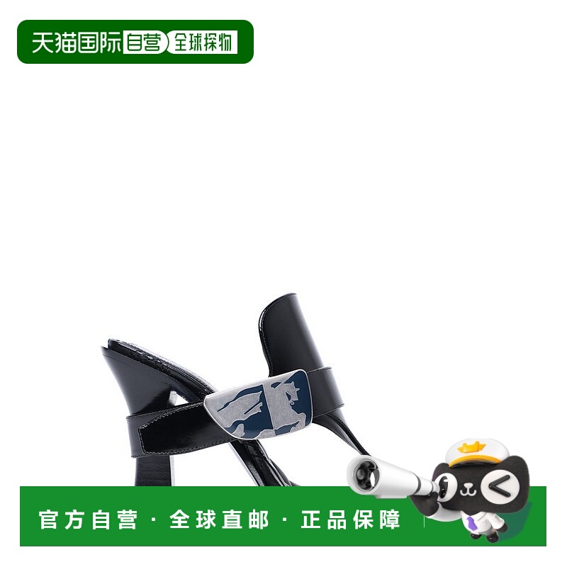 1h可退 潮奢 Burberry 巴宝莉 女士 Bay 馬術騎士圖案涼鞋 808554