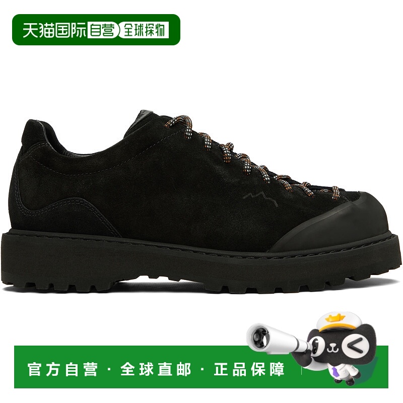潮奢 Diemme 男士 黑色 Ampezzo 德比鞋 DI24SPAMMF01S006BLK