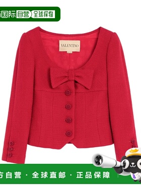VALENTINO 女士西服 7B0CE4X590YR9M AW2025 红色 TWEED JACKET