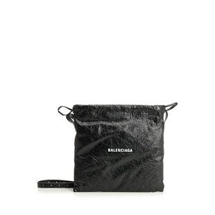 1h可退 BALENCIAGA 男士斜挎包 8471092ABH61090 SS2026 黑色