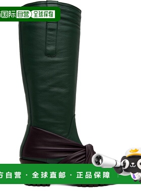 1h可退 潮奢 kiko kostadinov 女士 绿色 Knotted Riding 高筒靴
