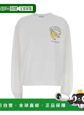 1h可退 潮奢 GANNI 甘尼 女士 白色棉质T恤 A1050059151