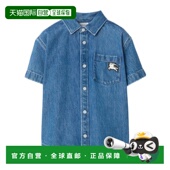 SS2026 81178961 蓝色 短袖 BURBERRY 牛仔衬衫 男童衬衫