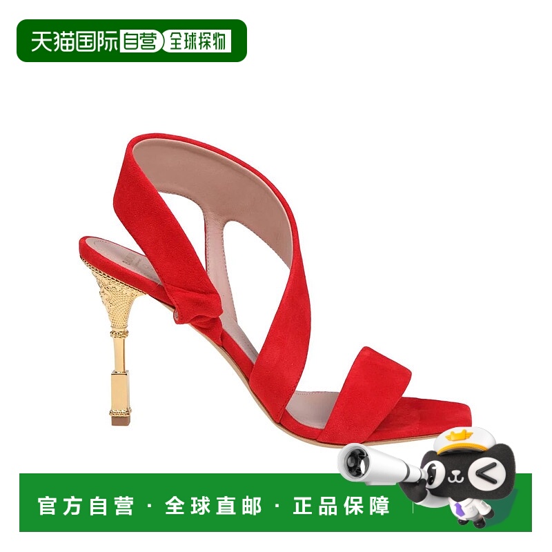1h可退 BALMAIN 女士凉鞋 CN1UH958LCMK3KB SS2024 红色 SCARPE C