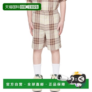 巴宝莉 女童 儿童短裤 潮奢 童 Linen Burberry Check 1h可退 米色
