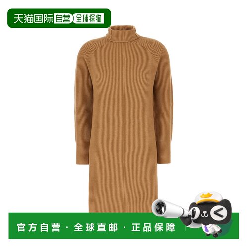 MAX MARA STUDIO 女士连衣裙 EBRIDI006 AW2024 驼色