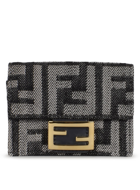 FENDI 女士钱包 8M0395AUT4F1UJ5 AW2025 花色 Micro Baguette wa