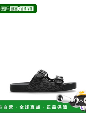 MICHAEL KORS 女士拖鞋 40T5BYFS1D0001 AW2025 黑色女鞋凉鞋