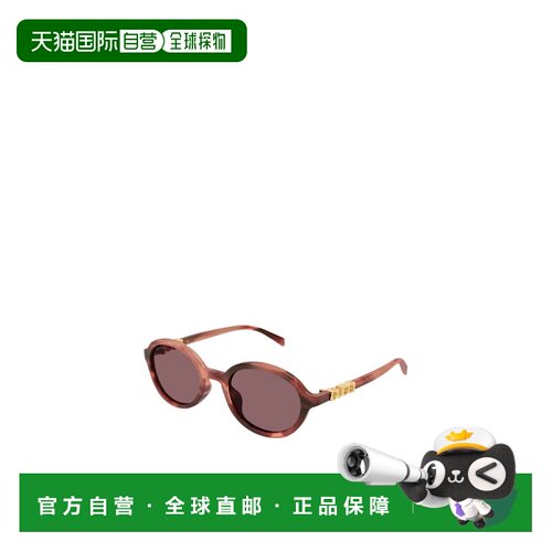 GUCCI 女士眼镜 GG2033SA004 SS2026 棕色 椭圆形镜框太阳镜户外